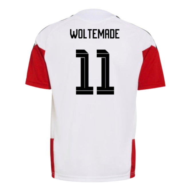 2026-2027 Germany Training Jersey (White) - Kids (Woltemade 11)-SoccerKits Hub | Buy Soccer Jerseys Online